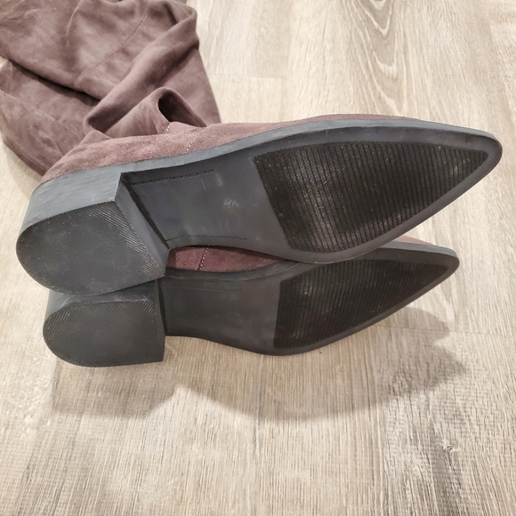 NEW Steve Madden Jody Dark Gray Tigh High Boots - Picture 5 of 6